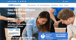 Desktop Screenshot of cprcertificationorlando.com