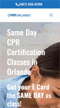 Mobile Screenshot of cprcertificationorlando.com